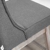 Gray Bar Height Bar Stool Set of 2, 180 Degree Swivel Bar Stool, 27 Inch Seat Height Bar Stool - 4 of 4
