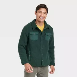 Men's Sherpa Long Sleeve Shacket - Goodfellow & Co™