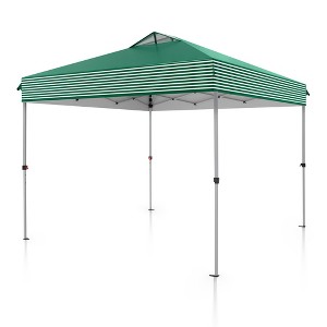 Captiva Designs 10’ x 10’ Outdoor Pop-Up Canopy Tent - Portable Sun Shelter for Camping & Events (Blue) - 1 of 4