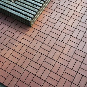 44 Pack Plastic Interlocking Deck Tiles, 12"x12" Waterproof Outdoor Floor All Weather Use for Poolside Balcony Backyard, Brown - 1 of 4