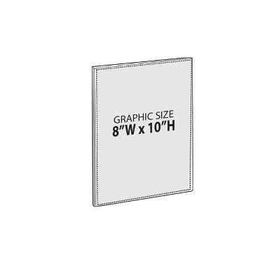 Clear Acrylic Magnetic Wall Sign Holder Frames 8" x 10" - 2-Pack