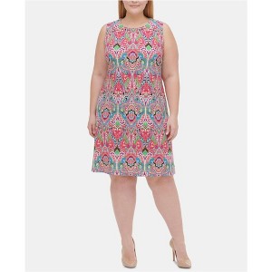Tommy Hilfiger Womens Multi-Pattern A-line Dress - 1 of 1