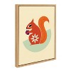 Kate & Laurel All Things Decor 18"x24" Sylvie Squirrel Wall Art by Amber Leaders Designs Natural Colorful Animal Illustration - 3 of 4