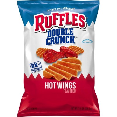 Ruffles Double Crunch Hot Wings Potato Chips - 8.5oz