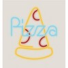 My Pizza Day Neon Pepperoni Pizza Slice Long Sleeve Adult Hooded Sweatshirt - 2 of 2