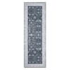 Washable Vintage Floral Rug Non Slip Low Pile Rug Soft Retro Throw Floor Cover Foldable Indoor Carpet for Living Room Bedroom Playroom Nursery - 4 of 4