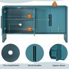 4-Door Large Vintage Storage Sideboard With Adjustable Shelves And Long Handles - 3 of 4
