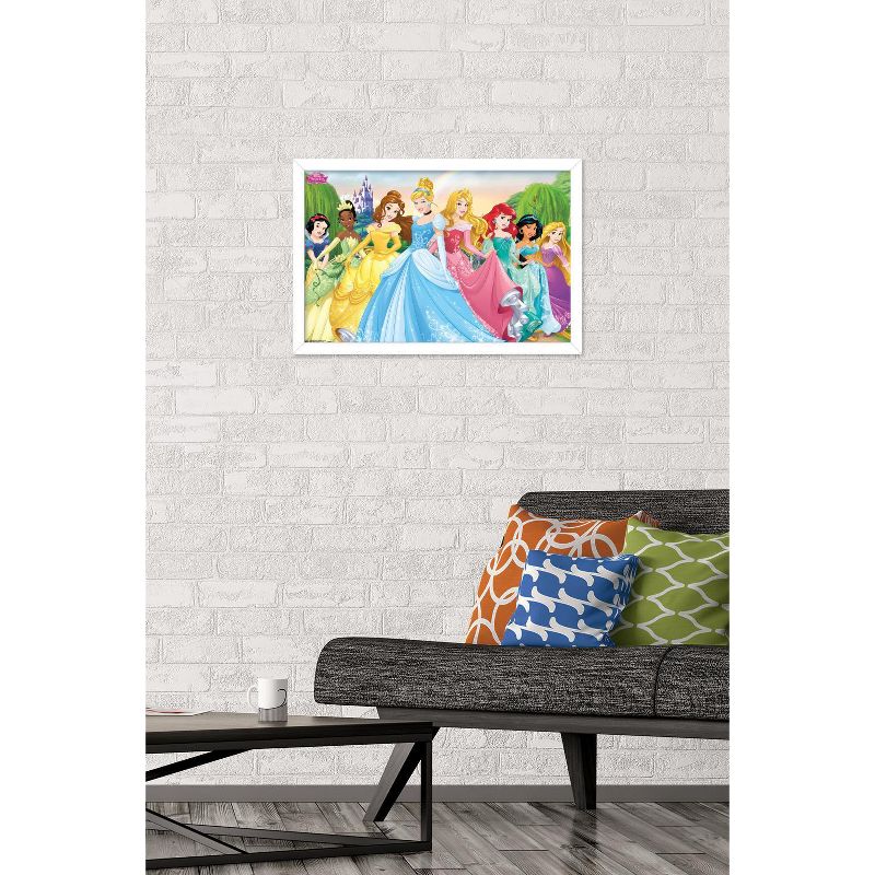 Trends International Disney Princess - Castle Lawn Group Framed Wall Poster Prints, 2 of 7