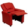 Emma and Oliver Contemporary Kids Recliner with Cup Holder and Headrest - 3 of 4