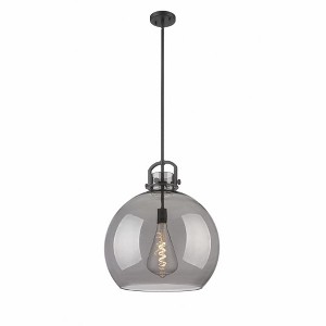 Newton Sphere - 1 Light Stem Hung Pendant In Industrial Style-22.5 Inches Tall and 18 Inches Wide - 1 of 1