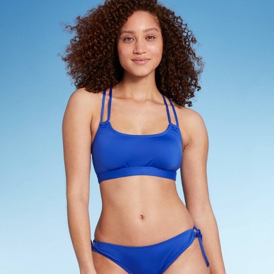 Women's Double Strap Bikini Top - Kona Sol™ Bright Blue XS