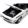 1967 Chevrolet Camaro SS Baldwin Motion Joel Rosen White w/Black Vinyl Top and Graphics 1/18 Diecast Model Car by Auto World - 3 of 4