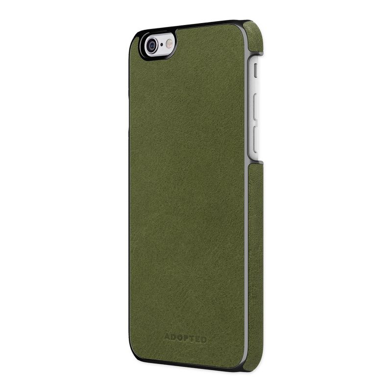 Adopted Leather Wrap Case for iPhone 6/6s - Saddle Olive/Gunmetal, 1 of 2