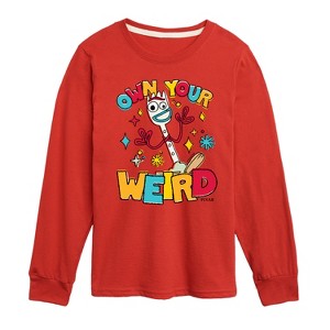 Boys' - Disney - Own Your Weird Forky Long Sleeve Graphic T-Shirt - 1 of 3