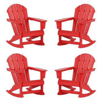 WestinTrends  Outdoor Adirondack Rocking Chair (Set of 4)