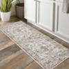 Indoor Vintage Ultra Soft Printed Area Rug for Living Room Medallion Rugs Washable Foldable Low Pile Non Slip Carpet for Bedroom - 2 of 4