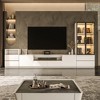 ATJafurn White Media Console for TVs up to 75'' - 3 of 4