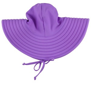 RuffleButts Girls UPF50+ Sun Protected Swim Hat - 1 of 4