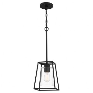 Quoizel Lighting Prescott 1 - Light Pendant in  Matte Black - 1 of 4