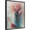 Amanti Art Blue Jar and Red Flowers by Tim O'Toole Canvas Wall Art Print Framed 18 x 24-in. - 3 of 4