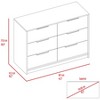 CAVINAS 6-Drawer Rectangle Dresser Chest Dresser with Deep Drawer Closet Organizers with Storage for Bedroom, Living Room - 3 of 4
