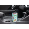 Elanze Designs 20 oz Stainless Steel On the Go Insulated Travel Tumbler With Push Top Lid, Pineapple Rainbow Pattern Sky Blue - 3 of 4