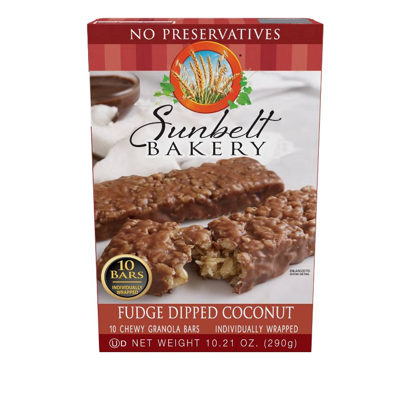 Sunbelt Bakery Fudge Dipped Coconut Granola Bars 10ct, 3 of 6