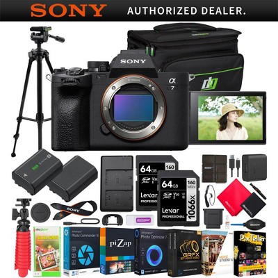 Sony a7 IV Mirrorless Full Frame Camera Body ILCE-7M4 + Photography Accessories Bundle