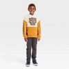 Boys' Marvel Black Panther Wakanda Forever Fleece Sweatshirt - Orange - 3 of 3