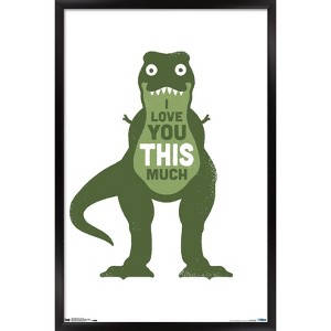 Trends International David Olenick - Love You Framed Wall Poster Prints - 1 of 4