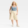 Women's Mid-Rise Oversized Chino Jorts - Wild Fable™ - 3 of 3