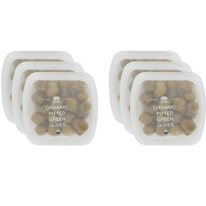 Divina Pitted Organic Green Olives - Case of 6 - 4.9 oz - 1 of 2