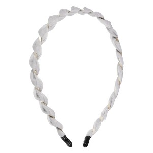 Unique Bargains Women's Fashion Elegant Mesh Fine Twist Headband 4.92" ID 1 Pc - 1 of 4