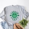 Simply Sage Market S.W.Smiley Feelin Lucky Checkered Smiley Face  Sweatshirt - 3 of 4