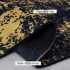 SKRAN Area Rugs, Washable Rug, Low-Pile, Non-Slip, Non-Shedding, Foldable for Living Room, Bedroom, Kitchen, Dining Room Rug, (Black/Gold) - 4 of 4