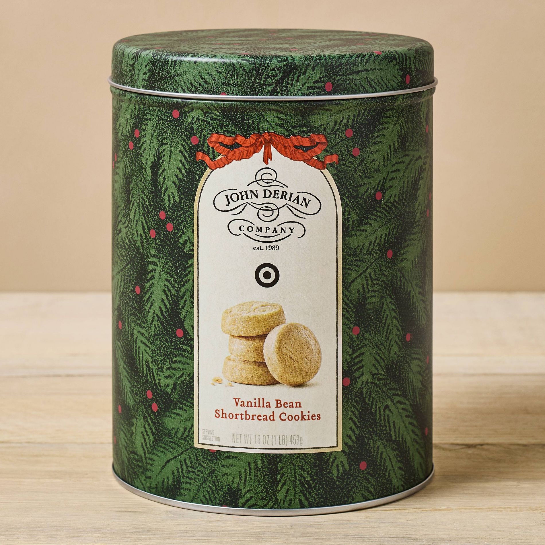 Vanilla Bean Shortbread Christmas Cookies - 16oz -  John Derian for Target