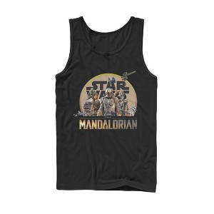 Men's Star Wars The Mandalorian Character Collage Tank Top - 1 of 4