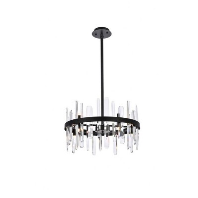 Elegant Lighting Serena 10 - Light Pendant in  Black