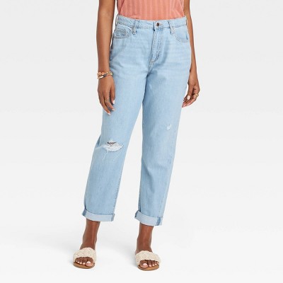 Sømand Brudgom Robust Women's Mid-rise Boyfriend Jeans - Universal Thread™ Light Wash : Target