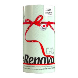 Renova Colored Paper Towel Roll – 2 Ply, 120 Sheets, Compact Design - 1 of 4