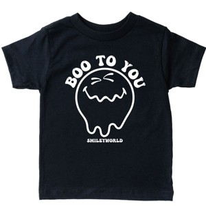 SmileyWorld Boo To You - Youth Short Sleeve Graphic T-Shirt and Toddler Short Sleeve Graphic T-Shirt - 1 of 4