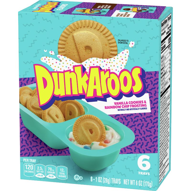 Dunkaroos Vanilla Cookies &#38; Rainbow Chip Frosting - 6oz/6ct, 3 of 6