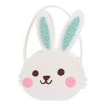 Novelty Felt Decorative Bunny Easter Basket White - Spritz™