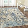 Indoor Soft Modern Abstract Area Rugs Machine Washable Low Pile Non Slip Foldable Carpet for Living Room Bedroom Easy Care Room Decor - 4 of 4