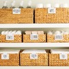 Talented Kitchen 8 Pack Metal Basket Labels Clip On Holders with 70 Household, Bathroom, Linen Closet Labels for Storage Bins, White - 3 of 4