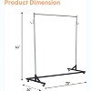 Clothes Rack with Z Base, Heavy Duty Garment Rack, Rolling Industrial Z Rack for Home Store Laundry, Sturdy Metal Hanging Rack for Clothes Display - 3 of 4