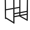 MAYEERTY Set of 2 Velvet Upholstered Bar Stools - Counter Height, With Footrest & Backrest, Modern Dining Chairs (Black & Gray) - 4 of 4