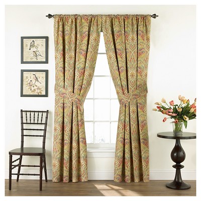 84"x50" Curtain Panel Yellow - Waverly