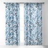 Ninola Design Watercolor Relax Blue Leaves Set of 2 Panel Sheer Window Curtain - Deny Designs - 3 of 4