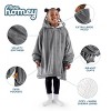 The Bare Homey - Kids Wearable Blanket - Fleece Side Pockets - 3 of 4